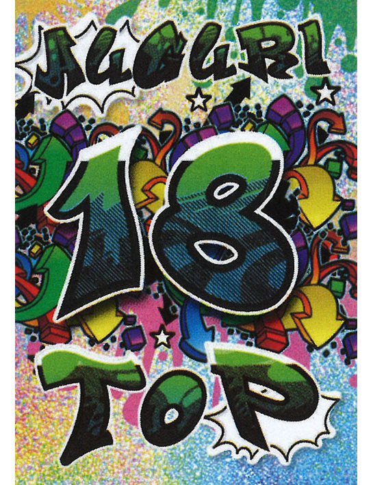 Biglietto 18 Anni Carta Olografica