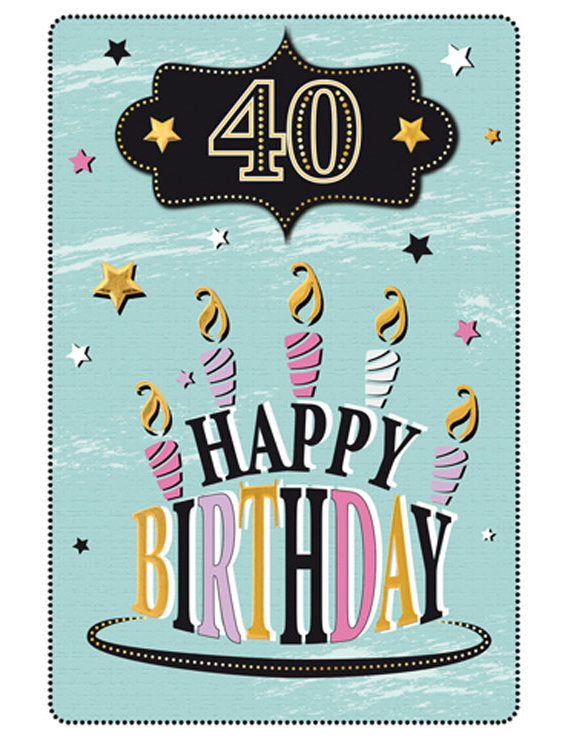 DK Zahlengeburtstag 40