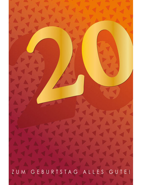 Zum Geburtstag alles gute! 20 Jahre