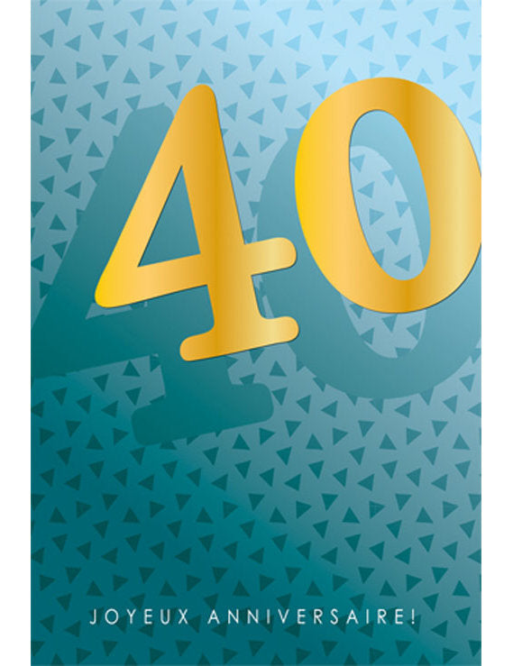 CD Anniversaire Chiffre 40 12-734
