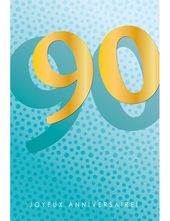 CD Anniversaire Chiffre 90 12-739