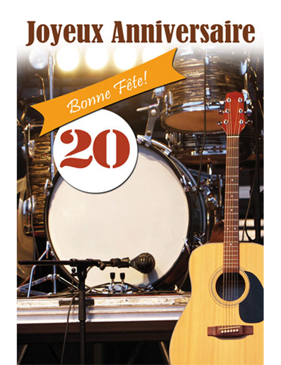 CD Anniversaire Chiffre 20 12-750