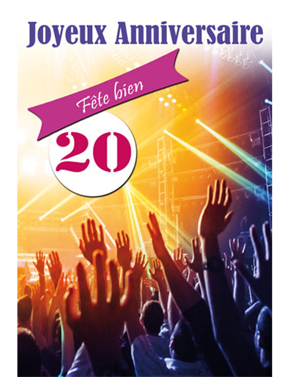 CD Anniversaire Chiffre 20 12-751