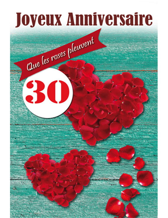 CD Anniversaire Chiffre 30 12-752