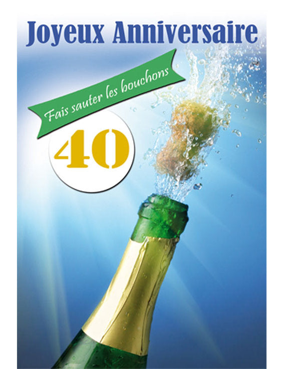 CD Anniversaire Chiffre 40 12-755