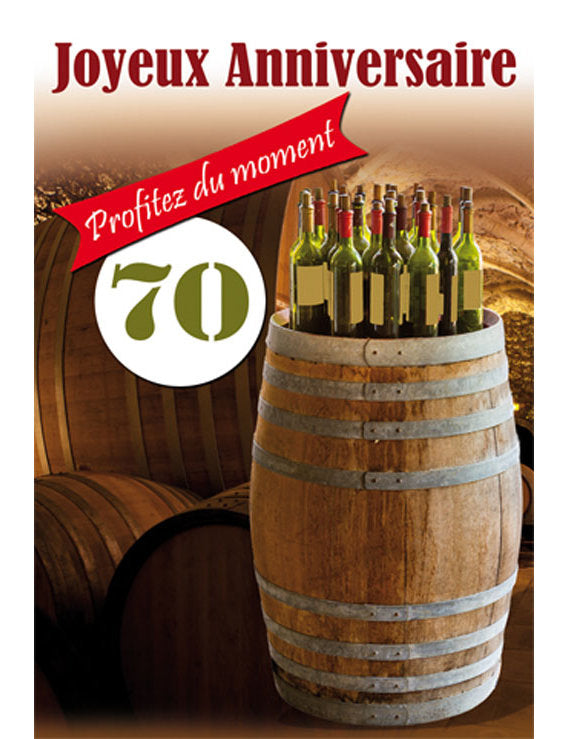 CD Anniversaire Chiffre 70 12-761