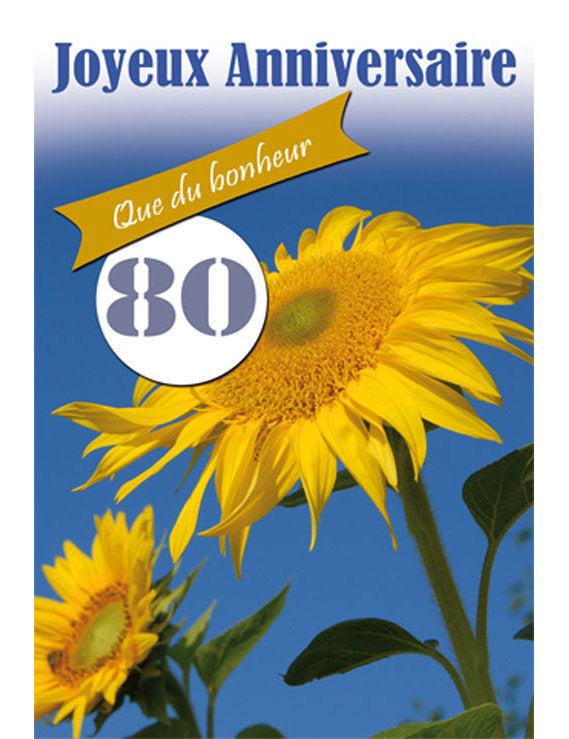CD Anniversaire Chiffre 80 12-763