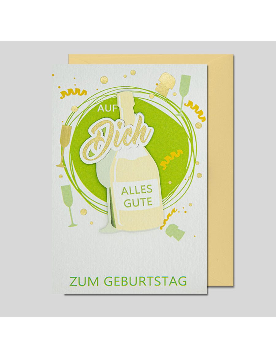 Doppelkarte. Geburtstag