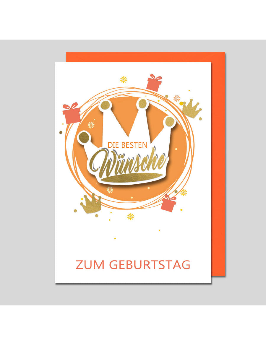 Doppelkarte. Geburtstag