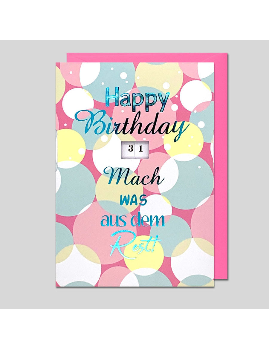 Doppelkarte. Drehzahl