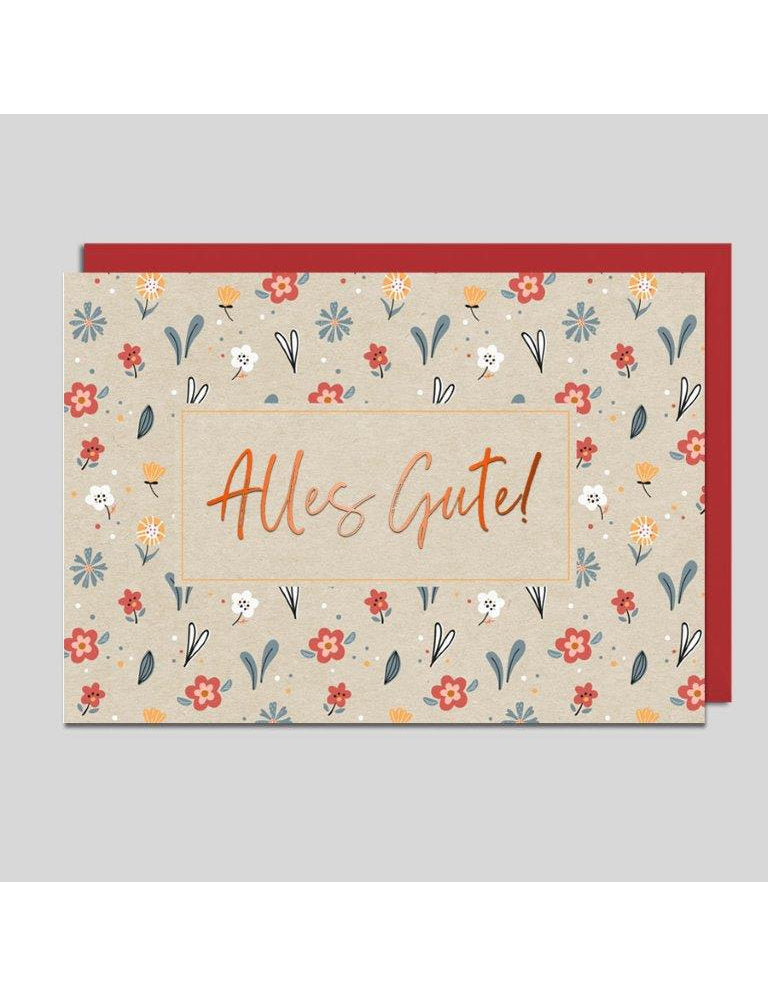 Doppelkarte. Alles Gute