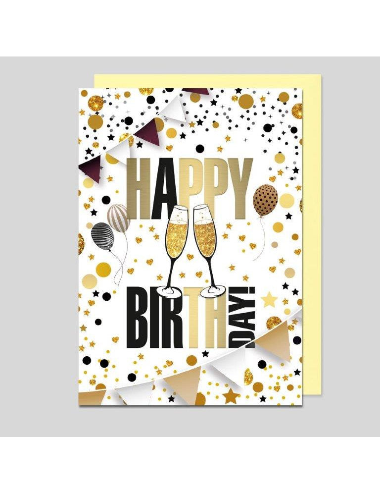 Doppelkarte. Geburtstag