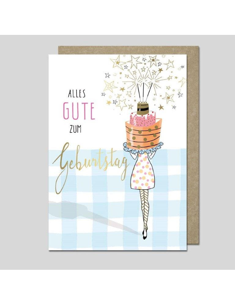 Doppelkarte. Avantgarde - Geburtstag