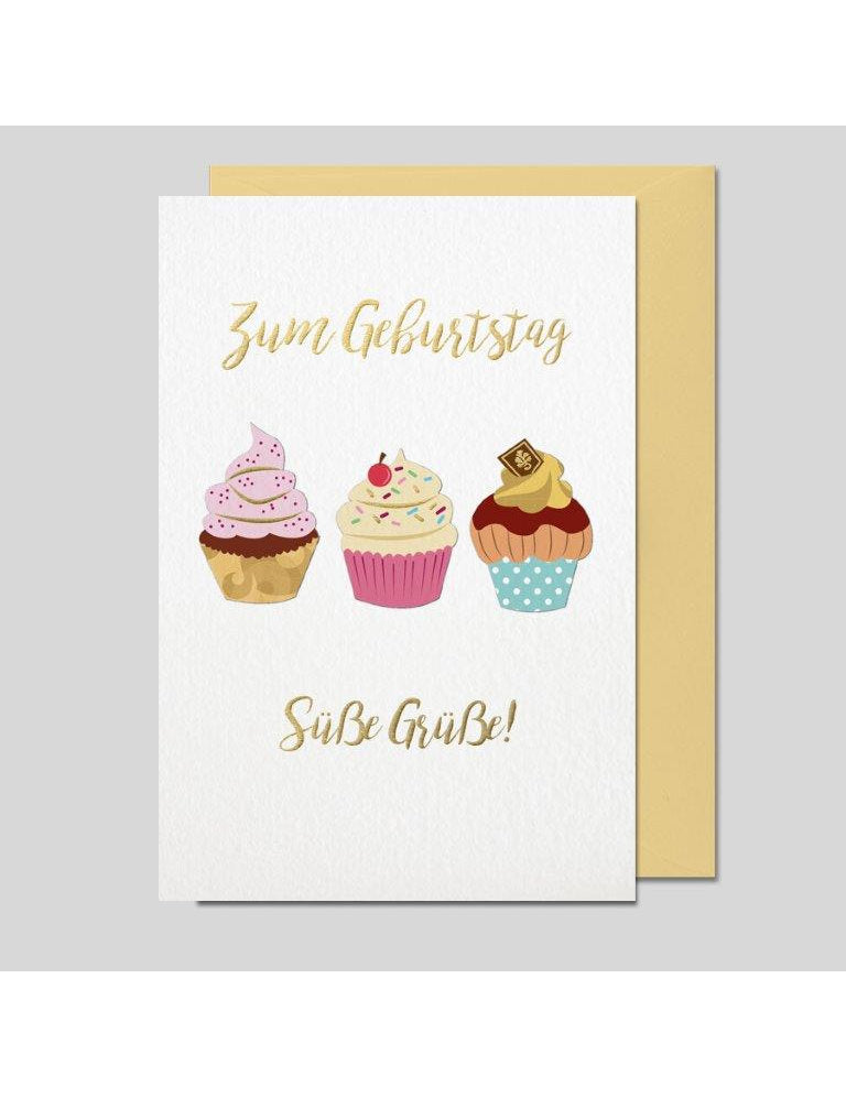 Doppelkarte. Geburtstag Impressione