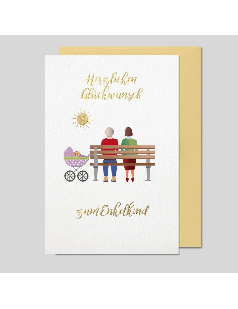 Doppelkarte. Enkelkind Impressione