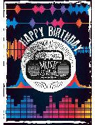 Soundkarte Happy Birthday Music is my life