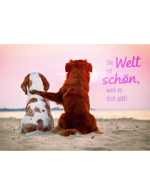 Die Welt ist schön, weil es dich gibt!