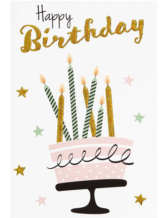 Doppelkarte/ Geburtstag / Happy Birthday / hoch