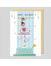 Doppelkarte. Avantgarde - HAPPY BIRTHDAY