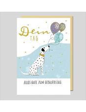 Doppelkarte. Avantgarde - Geburtstagskarte Dein Tag