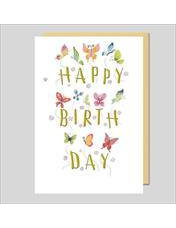 Doppelkarte. Avantgarde - HAPPY BIRTHDAY