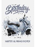 Doppelkarte. Biglietto maschile c/foil