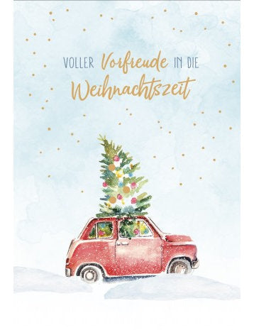 Doppelkarte. Green Karma X-MAS - Voller Vorfreude
