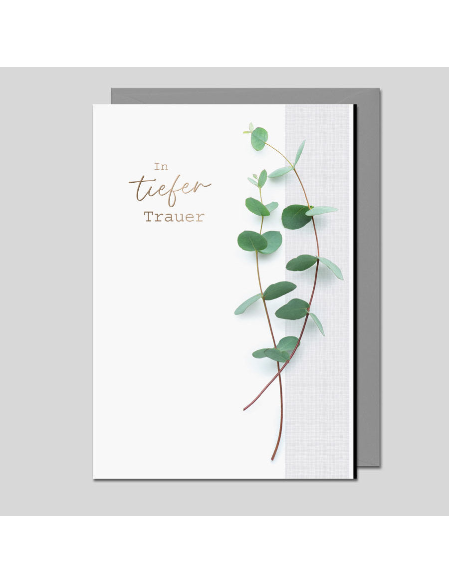Doppelkarte. In tiefer Trauer