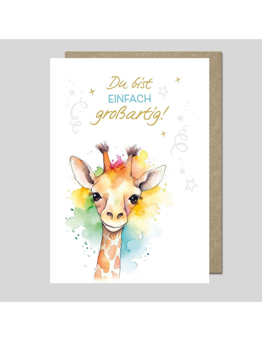 Doppelkarte. AQUARELLE / Großartig