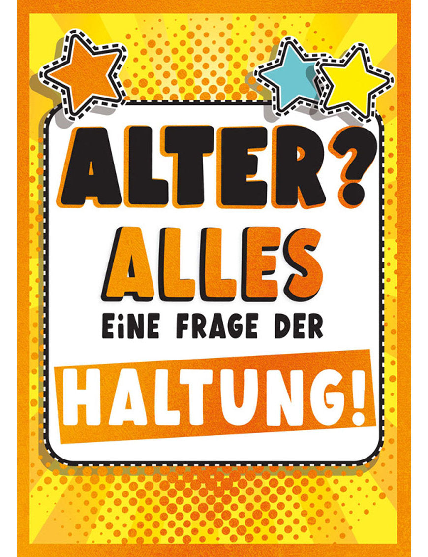 Soundkarte / Rollator, Alter? Alles eine Frage der Haltung // A5