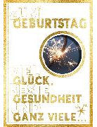 Soundkarte / Wunderkerze, Viel Glück, beste Gesundheit
// A5