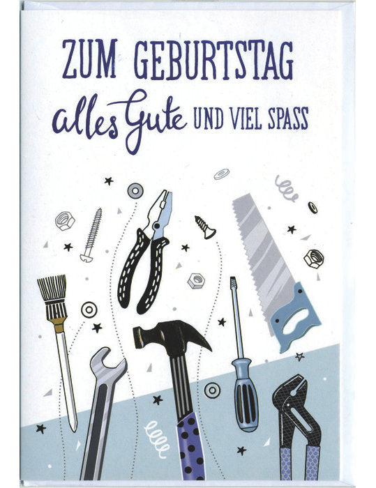 Doppelkarte / Geburtstag / hoch