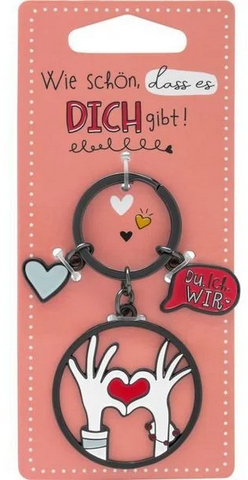 Schlüsselanhänger Motiv "Du, ich, wir"