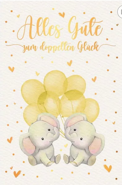 Alles Gute zum doppelten Glück (B6)