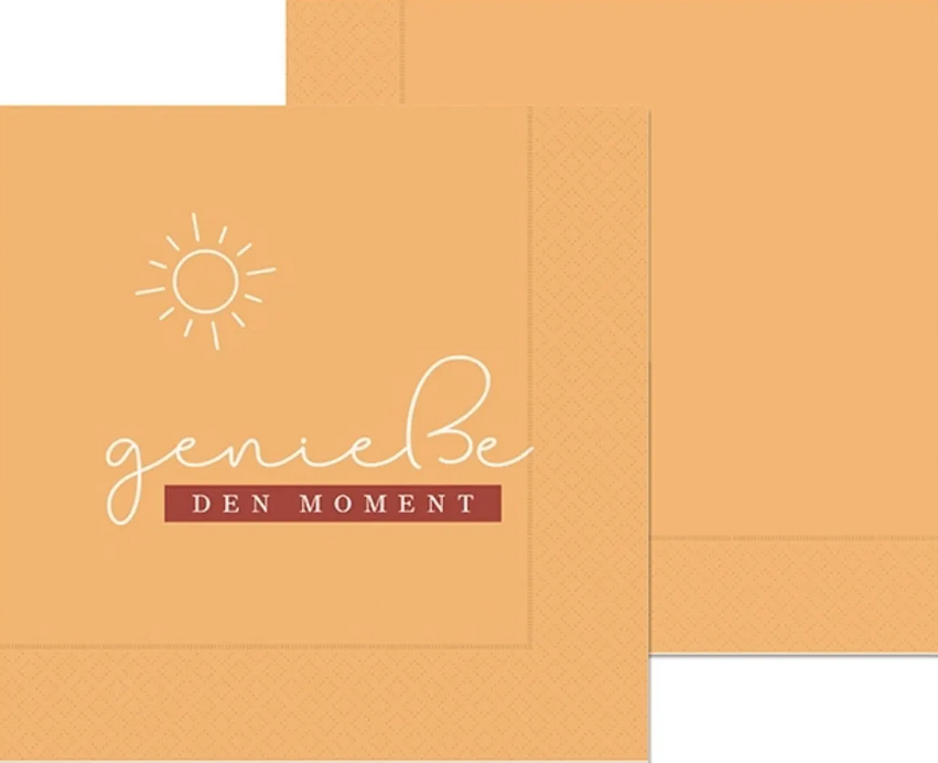 Serviette Geniesse den Moment 20St.