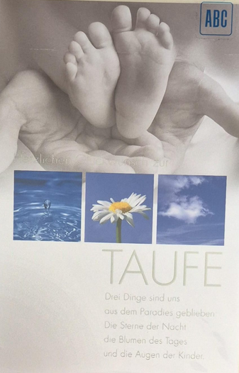 Herzlichen Glückwunsch zur Taufe (B6)