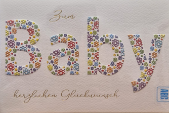 Zum Baby herzlichen Glückwunsch (B6)