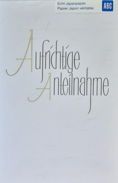 Aufrichtige Anteilnahme (B6)