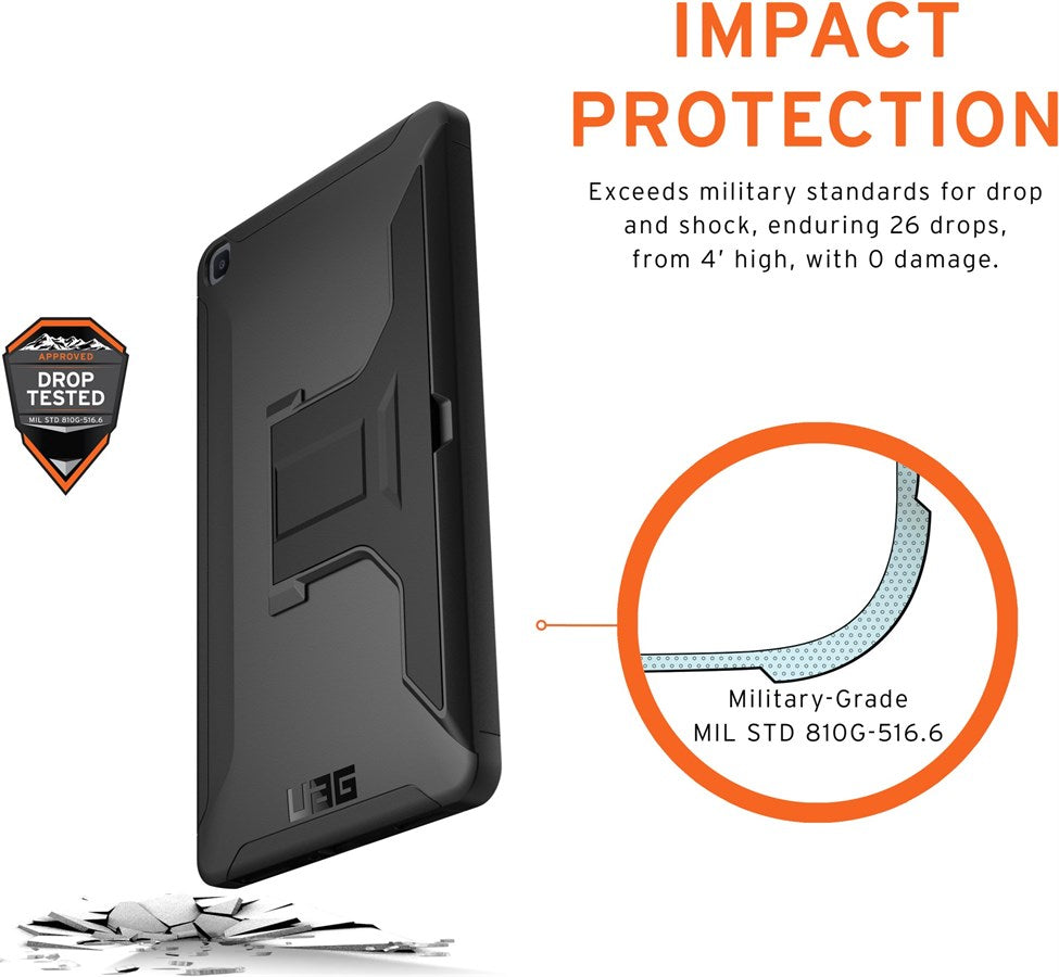 Samsung UAG Scout Folio/Kickstand - Samsung Galaxy Tab A 8.0 (2019) - black - Retoure