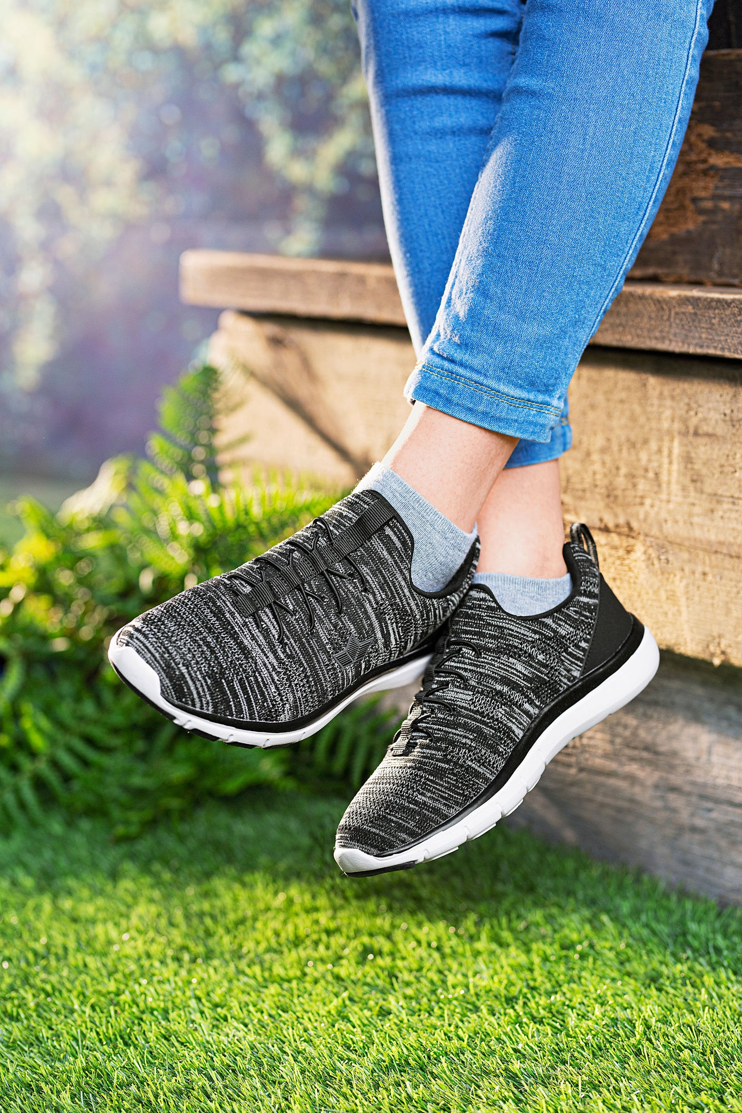 Freizeitschuh Colour, schwarz/grau (Grösse: 38)