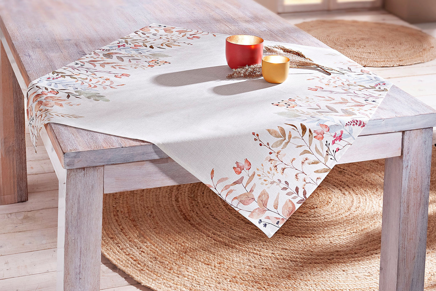 Mitteldecke "Wildblumen" 85x85 cm