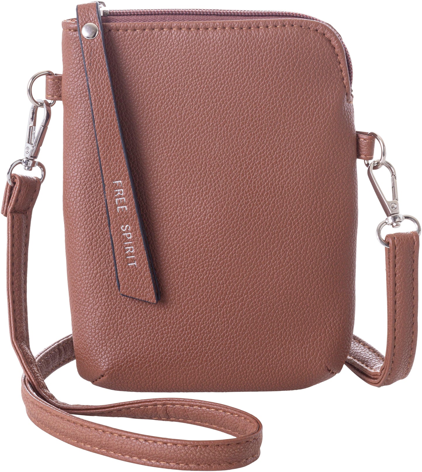 HJP Damen Umhängetasche "Joy" (Farbe: cognac)