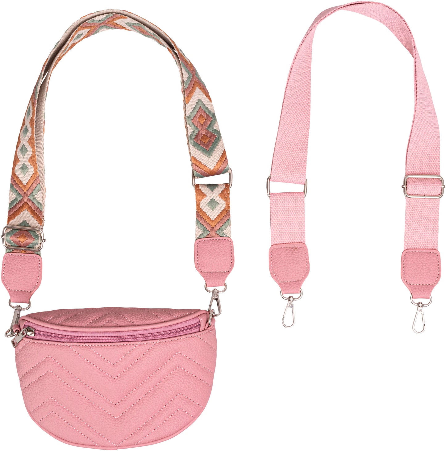 HJP Umhänge- & Bauchtasche "Couture" (Farbe: rosa)