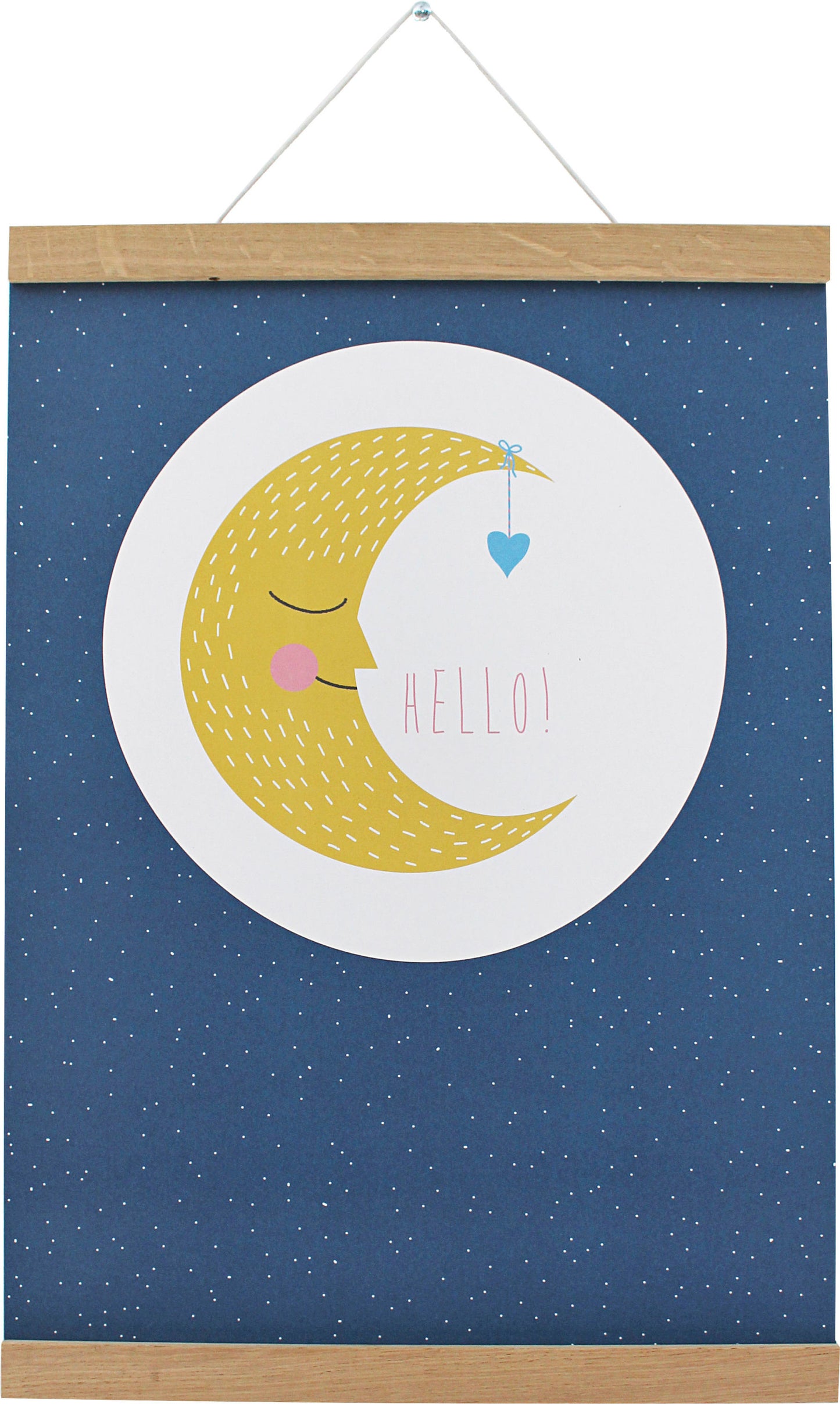 Poster MOND (A3) in blau