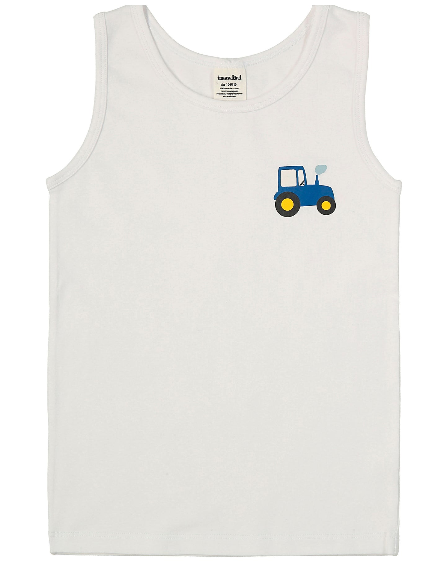 Unterhemd TRAKTOR TOBI 2er-Pack in hellblau/weiss