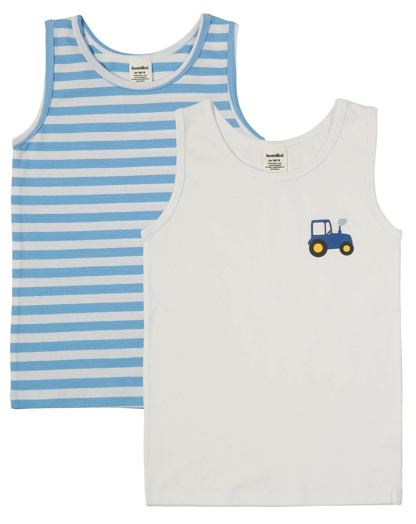 Unterhemd TRAKTOR TOBI 2er-Pack Gr. 116/122