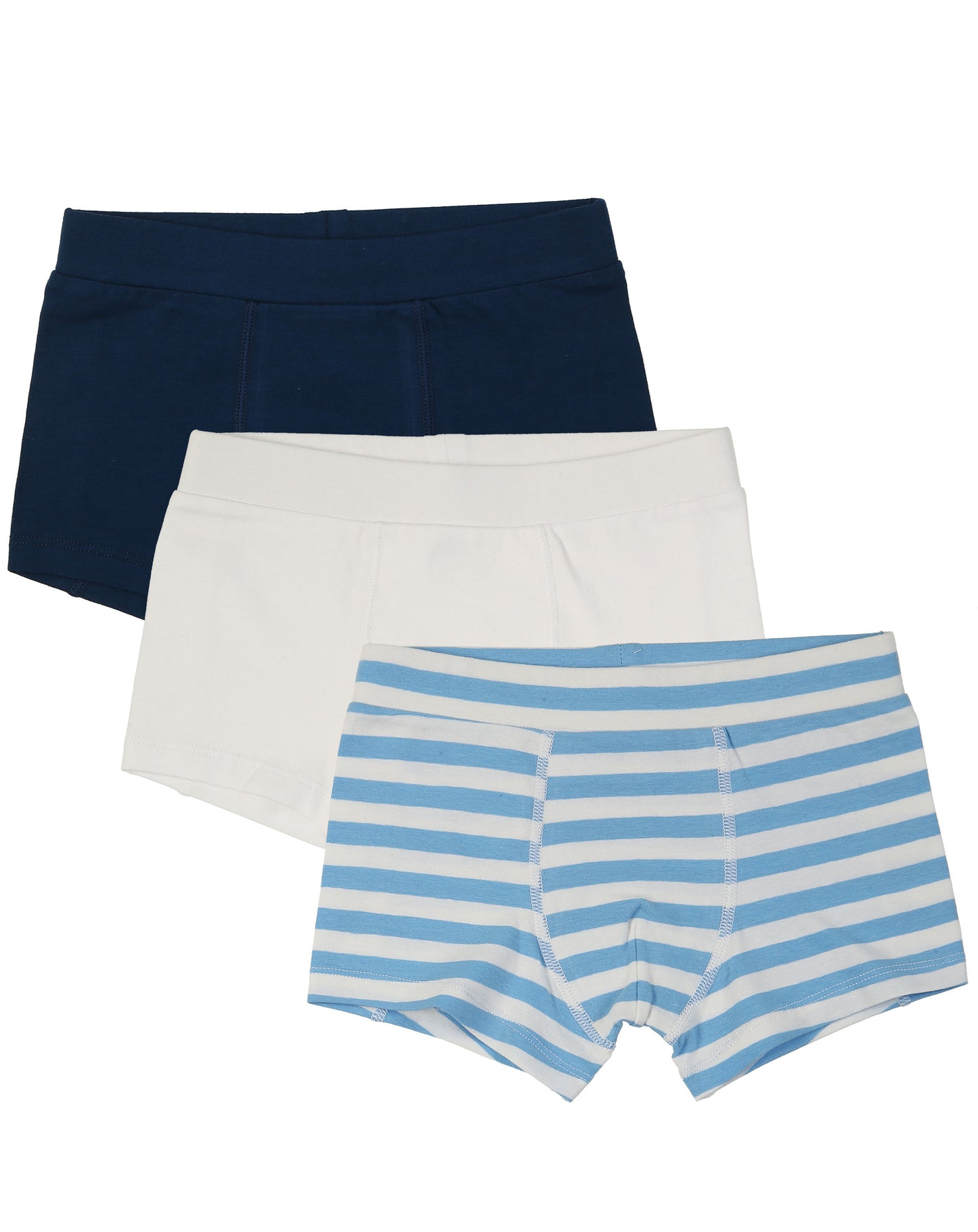 Boxershorts TRAKTOR TOBI Gr.116/122 3er-Pack in blau/weiss