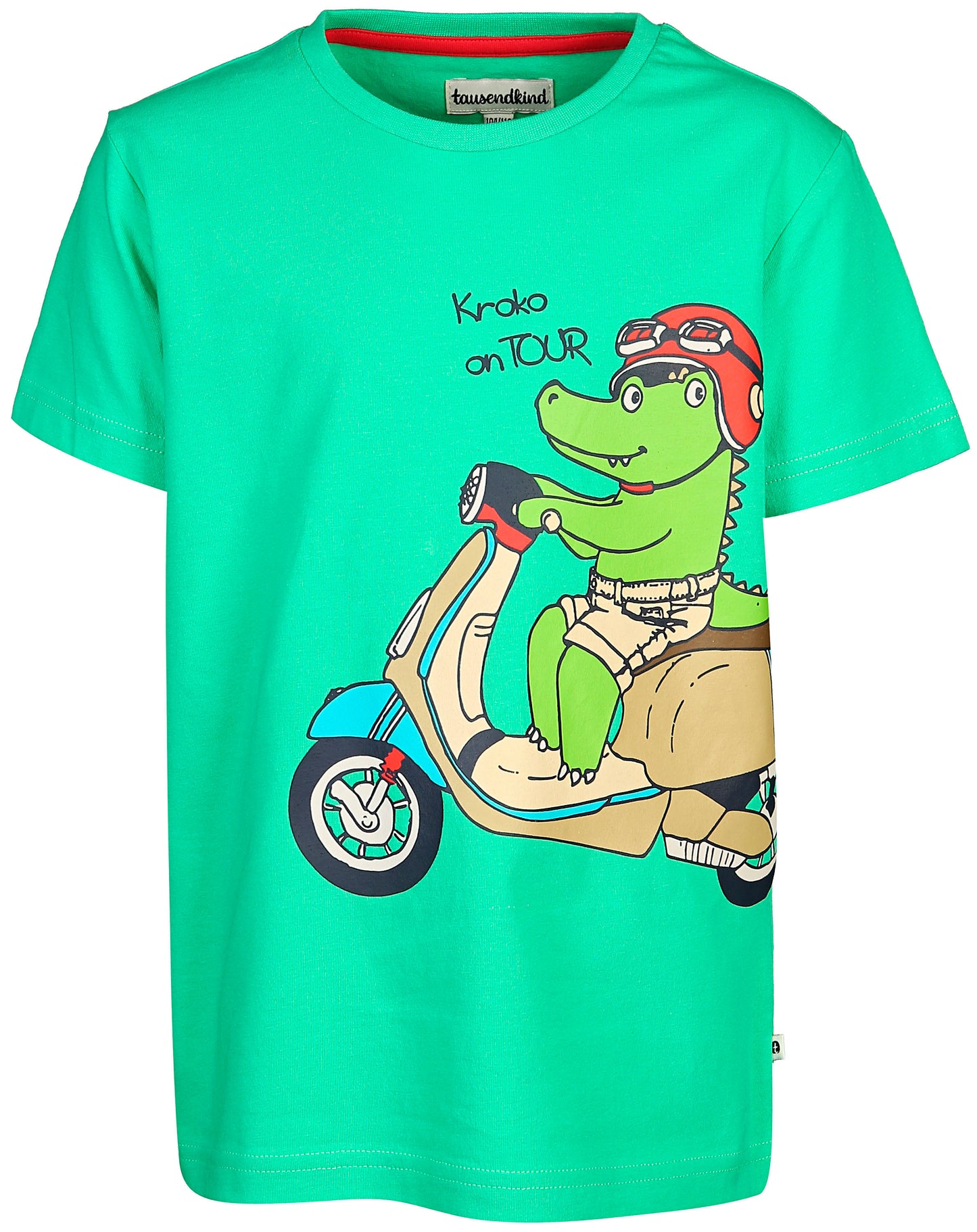 T-Shirt SCOOTER KROKODIL in grün