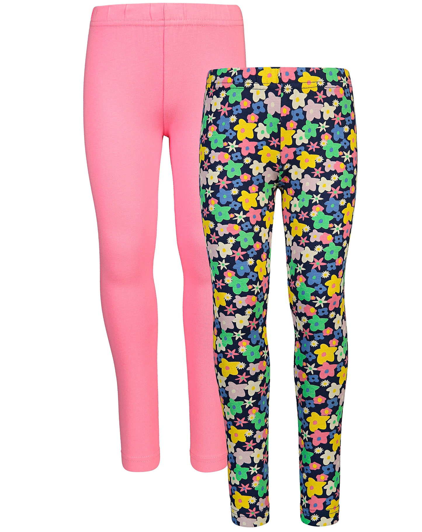Leggings FLORIDA 2er-Pack in rosa/geblümt