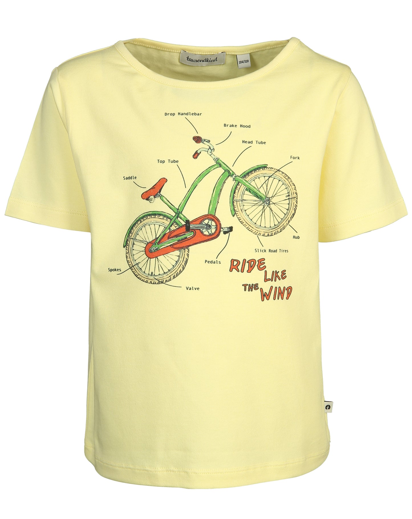 T-Shirt MOUNTAINBIKE Gr.128/134 in gelb